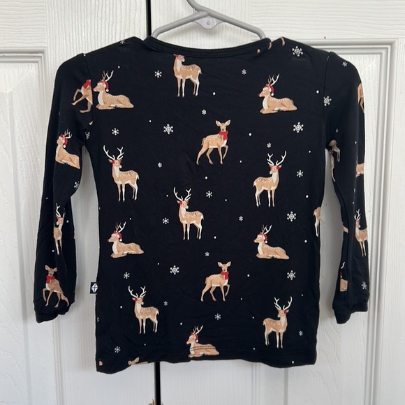 Kyte Baby Midnight Deer Bamboo PJ Top - Picture 5 of 5